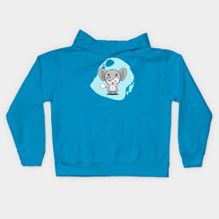 Cute Elephant Character Kids Hoodie